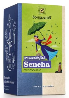 Bio čaj Povznášející Sencha porcovaný 21,6g Sonnentor